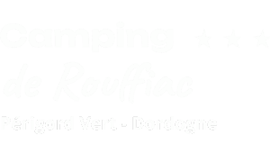 Logo blanc camping de Rouffiac